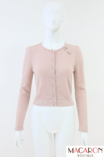 ビジュー付きウールカシミヤカーディガン 6732630 美品