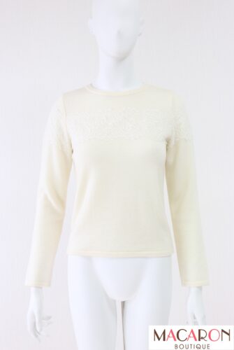 レースウールアクリルニットトップス 5242040 2022年商品 小汚れあり